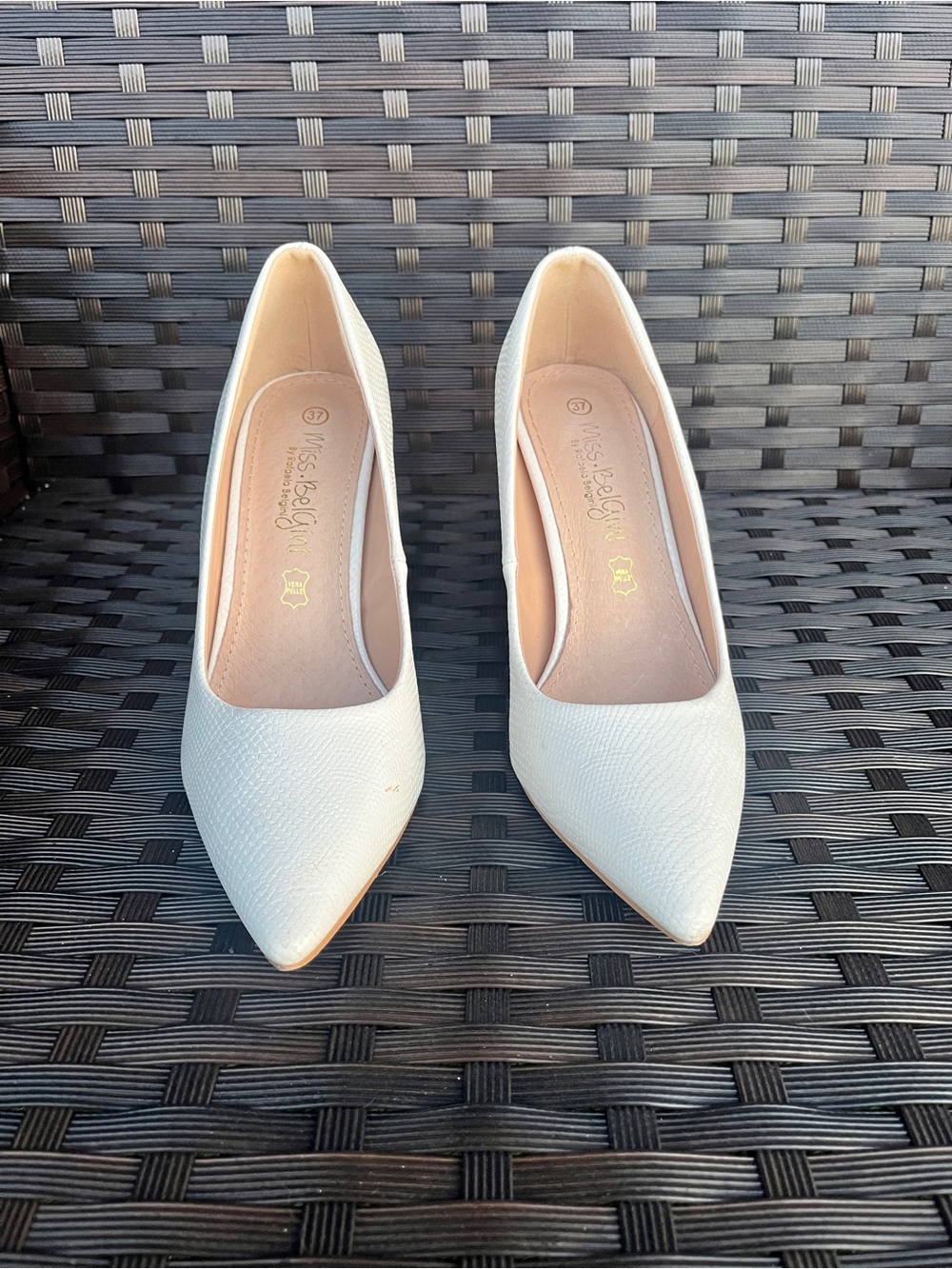 White Pointed Toe Pump - Elegant Women's Dress Heels